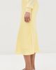 Jil Sander Jil Sander Satin Midi Skirt Pastel Yellow - 5
