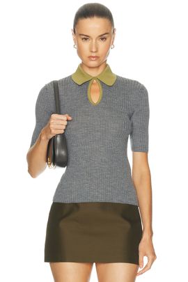 Jil Sander Jil Sander Short Sleeve Polo Sweater