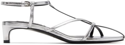 Jil Sander Jil Sander Silver Cage Low Heels