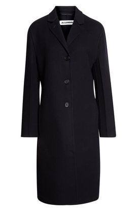 Jil Sander Jil Sander Slim Fit Double Face Cashmere & Virgin Wool Coat