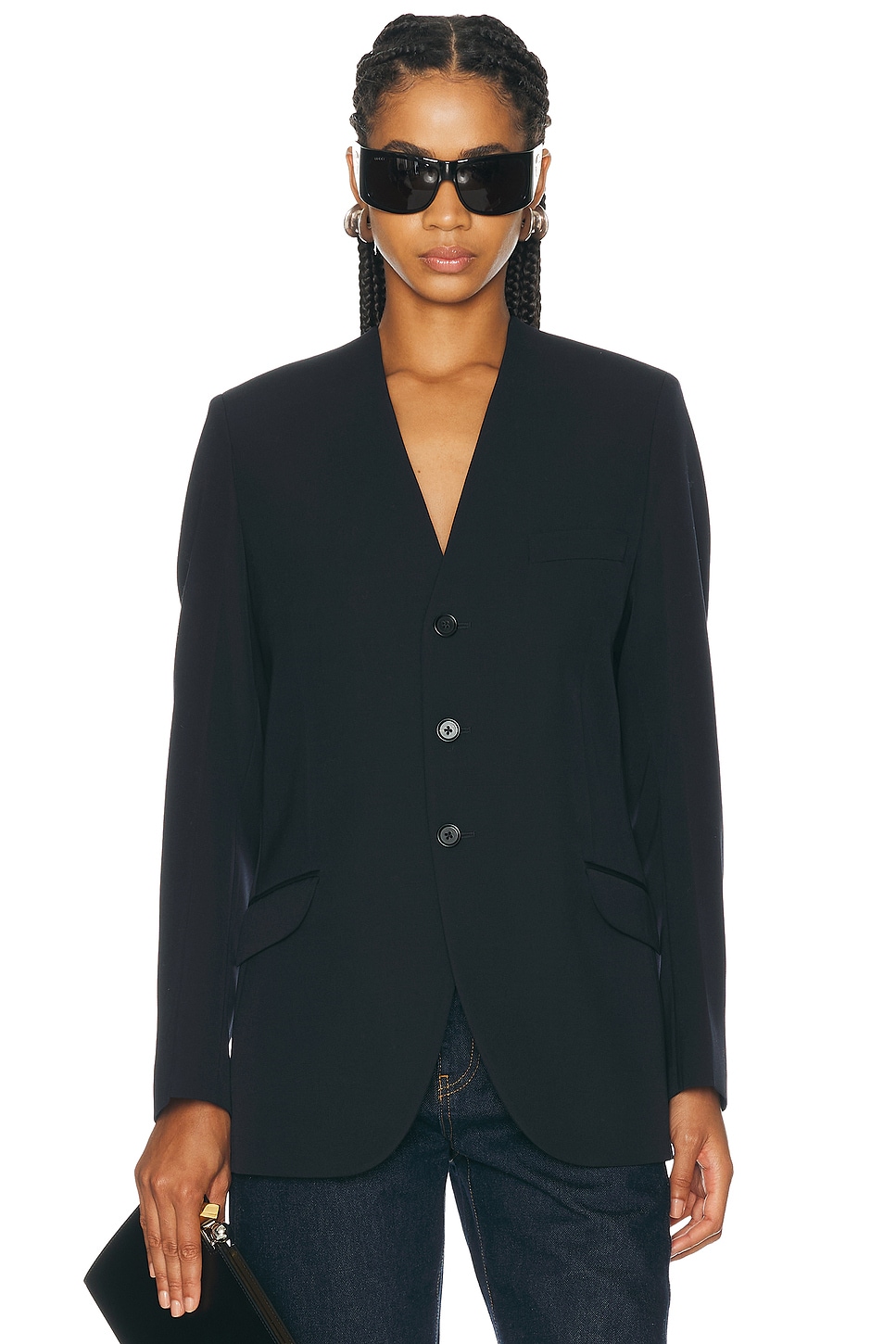 Deadwood - Black Velar Spike Leather Jacket