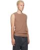 Jil Sander Jil Sander Tan Ribbed Tank Top - 2