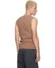Jil Sander Jil Sander Tan Ribbed Tank Top - 3