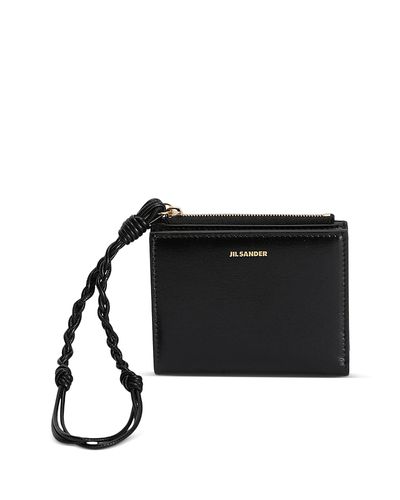 Jil Sander Jil Sander Tangle Mini Leather Wristlet Wallet
