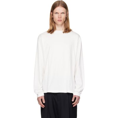 Jil Sander Jil Sander Three-Pack White Long-Sleeved T-shirts