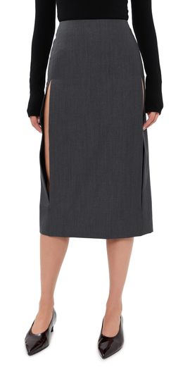 Jil Sander Jil Sander Vented Skirt Fog