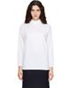 Jil Sander Jil Sander White Long Sleeves Mock Neck Boxy Fit T-shirt - 1