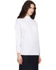 Jil Sander Jil Sander White Long Sleeves Mock Neck Boxy Fit T-shirt - 2