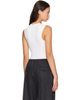 Jil Sander Jil Sander White Ribbed Bodysuit - 3