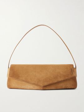JIL SANDER Kante suede shoulder bag