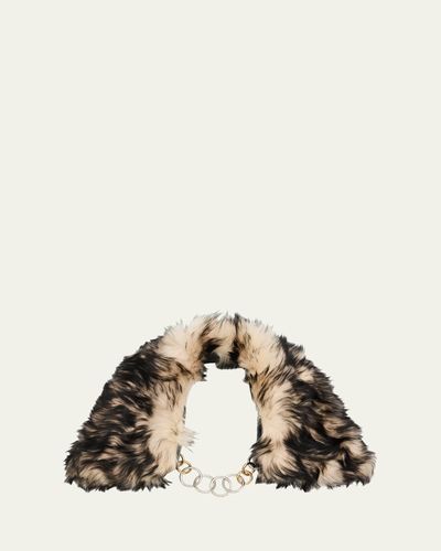 Jil Sander Lamb Shearling Chain-Link Collar