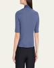 Jil Sander Layered Collar Short-Sleeve Cotton Button-Down Shirt - 3