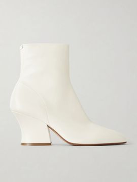 JIL SANDER Lune leather ankle boots