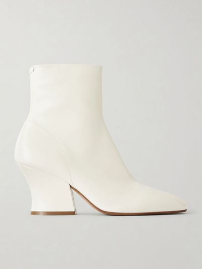 JIL SANDER Lune leather ankle boots