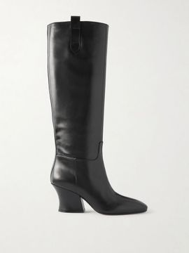 JIL SANDER Lune leather knee boots