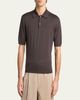 Jil Sander Men's Lightweight Wool Polo T-Shirt - 4
