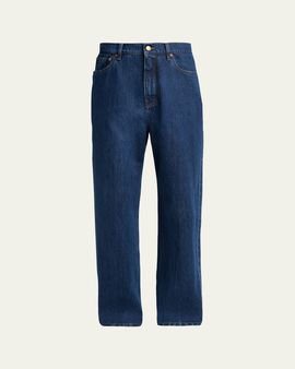 Jil Sander Men's Straight-Leg Denim Trousers