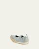 Jil Sander Moon Satin and Suede Sneaker Ballerina Flats - 2