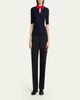 Jil Sander Short-Sleeve Button-Keyhole Polo Shirt - 2