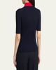 Jil Sander Short-Sleeve Button-Keyhole Polo Shirt - 3