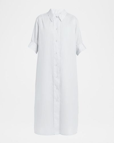Jil Sander Short-Sleeve Cotton Midi Shirtdress