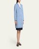 Jil Sander Silk-Blend Single-Breasted Long Coat - 4