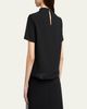Jil Sander Textured Wool Back-Cutout Crewneck Sweater - 3