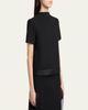 Jil Sander Textured Wool Back-Cutout Crewneck Sweater - 4