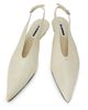 Jil Sander Women's 40MM Leather Slingback Pumps - 4