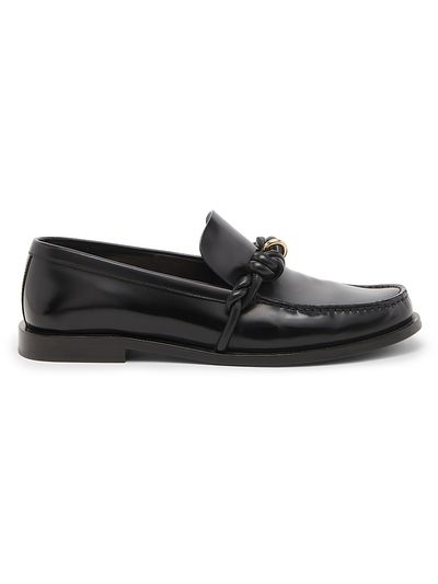 Jil Sander Women's Braided-Design Leather Loafers