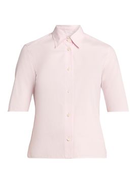 Jil Sander Women's Cotton Poplin Short-Sleeve Shirt