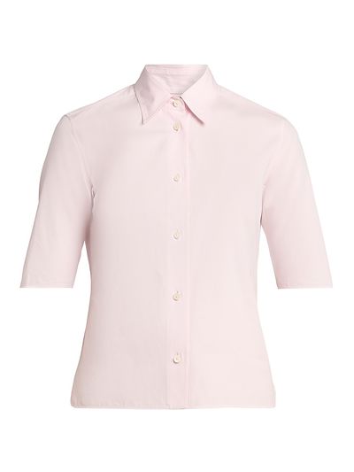 Jil Sander Women's Cotton Poplin Short-Sleeve Shirt