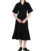 Jil Sander Women's Crepe A-Line Midi-Dress - 3