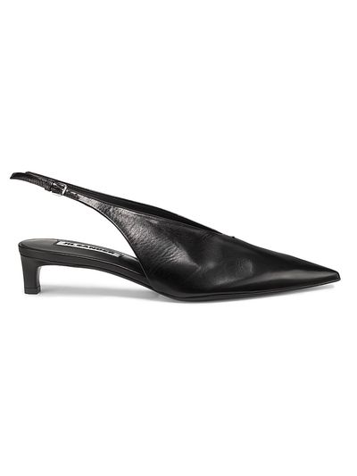 Jil Sander Women's Cruise 35MM Leather Kitten-Heel Pumps