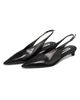 Jil Sander Women's Cruise 35MM Leather Kitten-Heel Pumps - 2