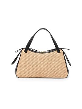 Jil Sander Women's Dune Leather & Woven Crossbody Bag
