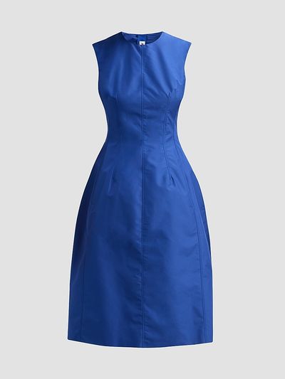 Jil Sander Women's Faille Seamed A-Line Dress