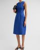 Jil Sander Women's Faille Seamed A-Line Dress - 4