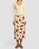 Jil Sander Women's Floral Enverse Satin Midi Skirt - 2