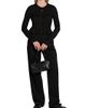 Jil Sander Women's Frill-Trim Rib-Knit Cardigan - 2