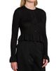 Jil Sander Women's Frill-Trim Rib-Knit Cardigan - 4