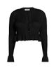 Jil Sander Women's Frill-Trim Rib-Knit Cardigan - 7