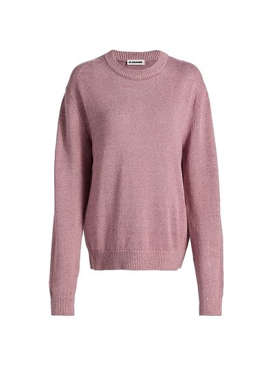 Jil Sander Women's Hemp-Silk Crewneck Sweater