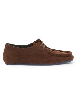 Jil Sander Women's Hood Suede Lace-Up Loafers