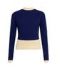 Jil Sander Women's Layered Colorblocked Wool Sweater - 8