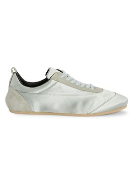 Jil Sander Women's Panelled Satin Low-Top Sneakers