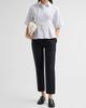 Jil Sander Women's Pinstripe Cotton Poplin Short-Sleeve Shirt - 2