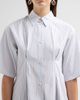 Jil Sander Women's Pinstripe Cotton Poplin Short-Sleeve Shirt - 5