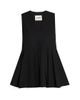 Jil Sander Women's Pleated Wool V-Neck Sleeveless Top - 1