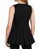 Jil Sander Women's Pleated Wool V-Neck Sleeveless Top - 5